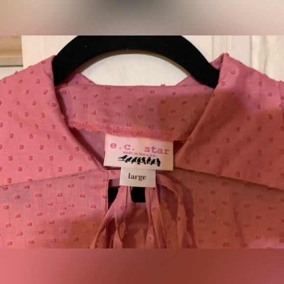 EC Star Swiss dot rockabilly pinup vintage dress L - Picture 3 of 6